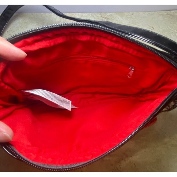 Disney Store Minnie Mouse Crossbody Bag Sequined Red Bow & Houndstooth Design - Picture 4 of 8